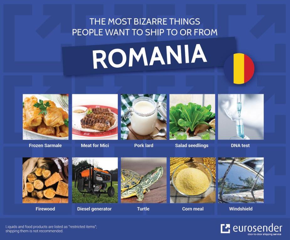 bizarre shipments to Romania