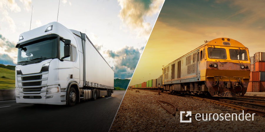 Rail shipping vs. road shipping. Brief comparison.